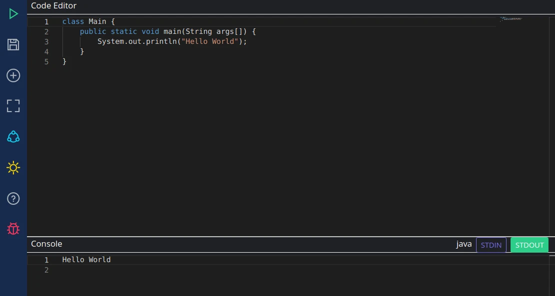 Syntax highlighting, auto completion and many more features right in the browser.